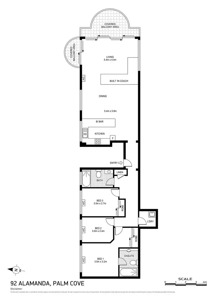 Floorplan of Homely apartment listing, 92/1-9 Veivers Road, Palm Cove QLD 4879