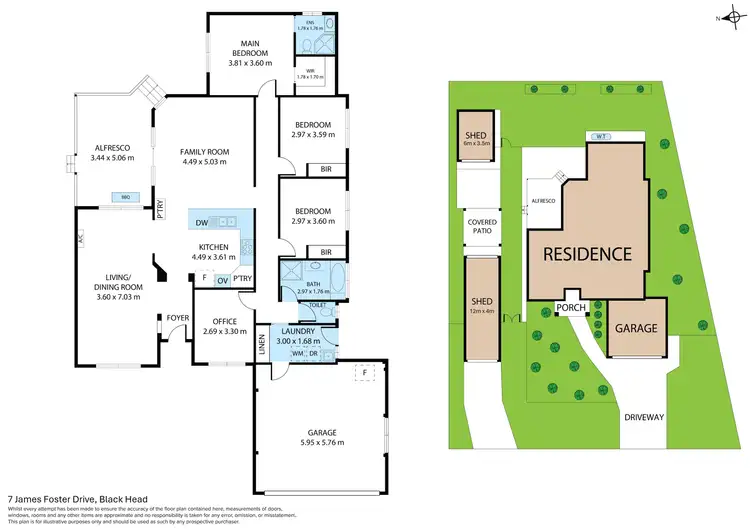 Floorplan of Homely house listing, 7 James Foster Drive, Black Head NSW 2430