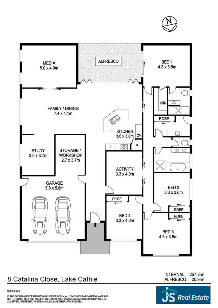 Floorplan of Homely house listing, 8 Catalina Close, Lake Cathie NSW 2445