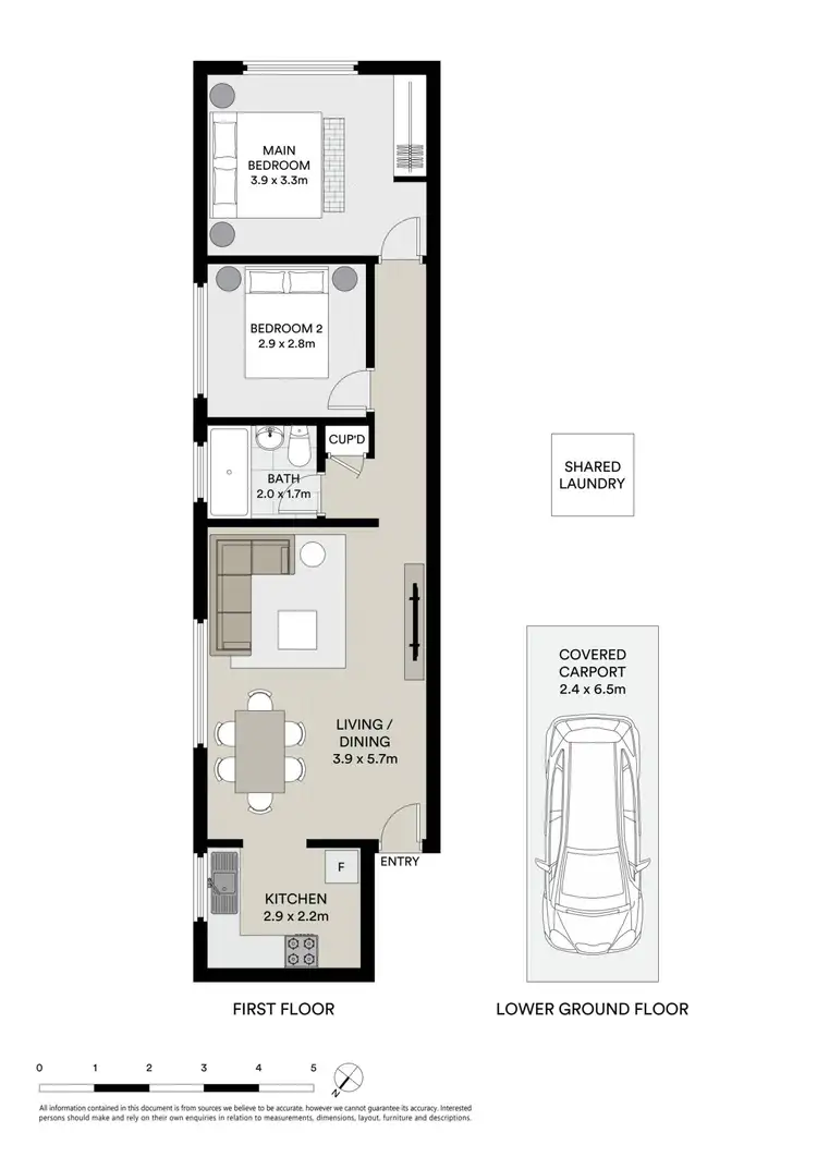 Floorplan of Homely unit listing, 5/372 Railway Parade, Carlton NSW 2218