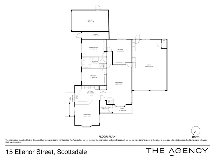 Floorplan of Homely house listing, 15-17 Ellenor Street, Scottsdale TAS 7260