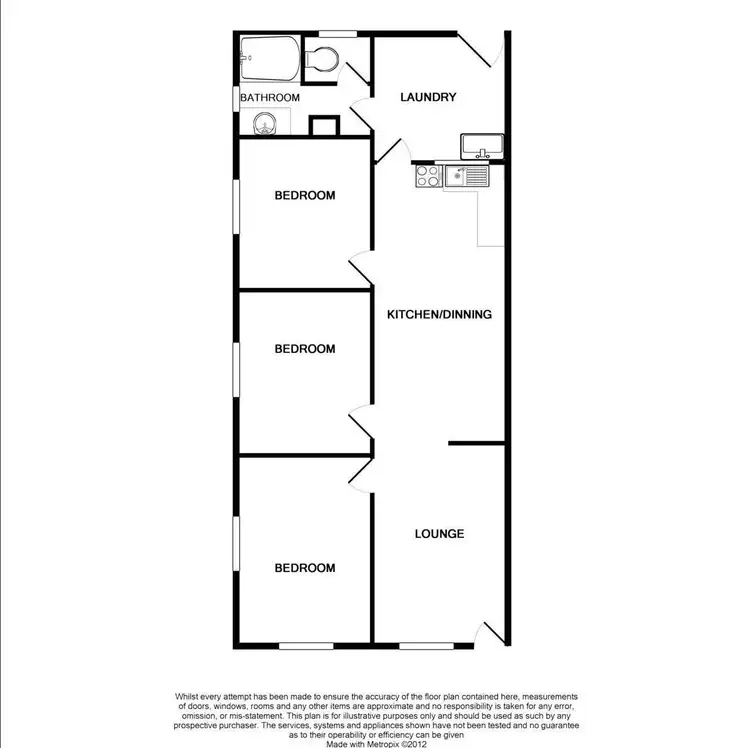 Floorplan of Homely unit listing, 1/15 Carr Street, Hermit Park QLD 4812
