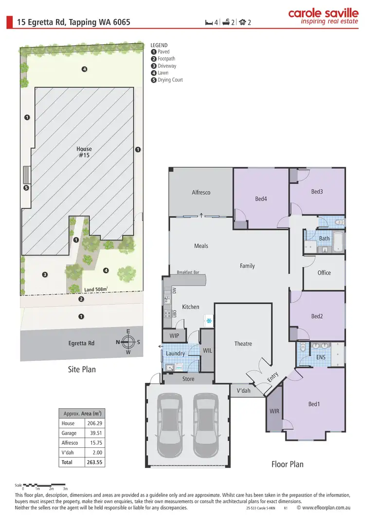 Floorplan of Homely house listing, 15 Egretta Road, Tapping WA 6065