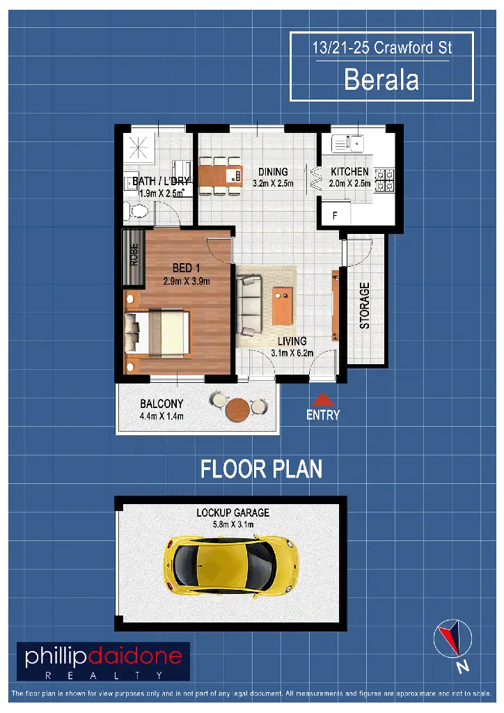 Floorplan of Homely house listing, 13/21-25 Crawford Street, Berala NSW 2141