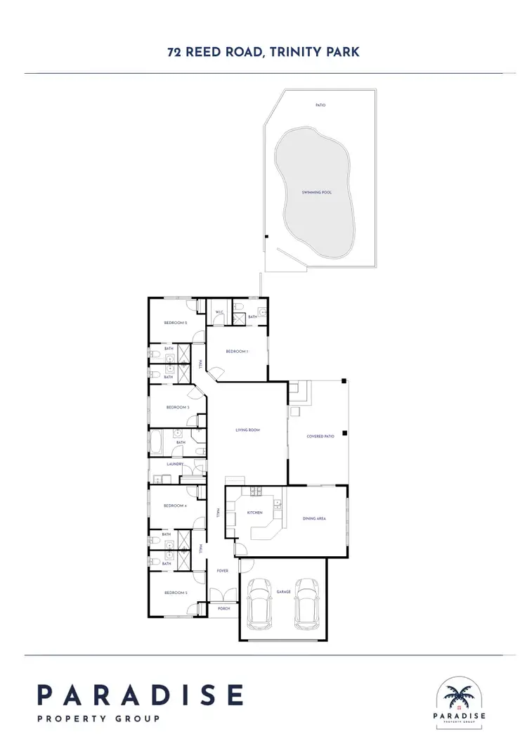 Floorplan of Homely house listing, 72 Reed Road, Trinity Park QLD 4879