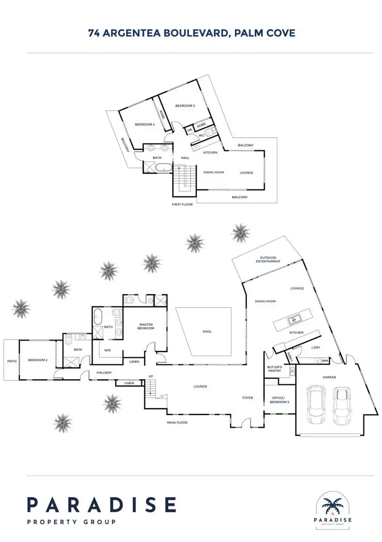 Floorplan of Homely house listing, 74 Argentea Boulevard, Palm Cove QLD 4879