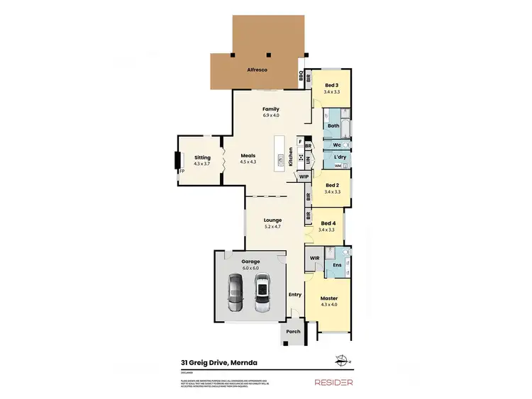 Floorplan of Homely house listing, 31 Greig Drive, Mernda VIC 3754