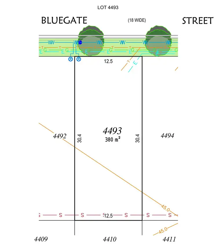 Floorplan of Homely land listing, LOT 4493 Bluegate Street, Box Hill NSW 2765