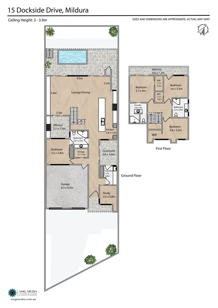 Floorplan of Homely house listing, 15 Dockside Drive, Mildura VIC 3500