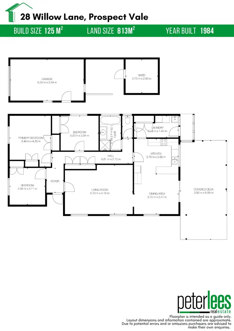 Floorplan of Homely house listing, 28 Willow Lane, Prospect Vale TAS 7250