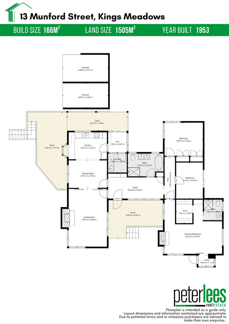 Floorplan of Homely house listing, 13 Munford Street, Kings Meadows TAS 7249