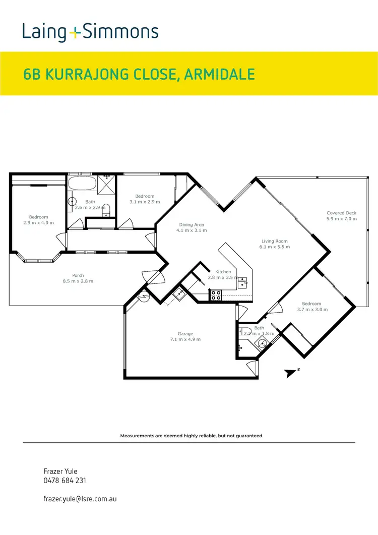 Floorplan of Homely house listing, 6B Kurrajong Close, Armidale NSW 2350