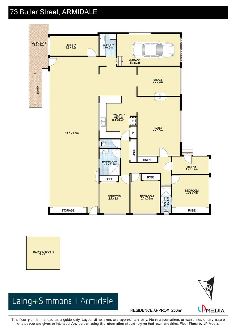 Floorplan of Homely house listing, 73 Butler Street, Armidale NSW 2350