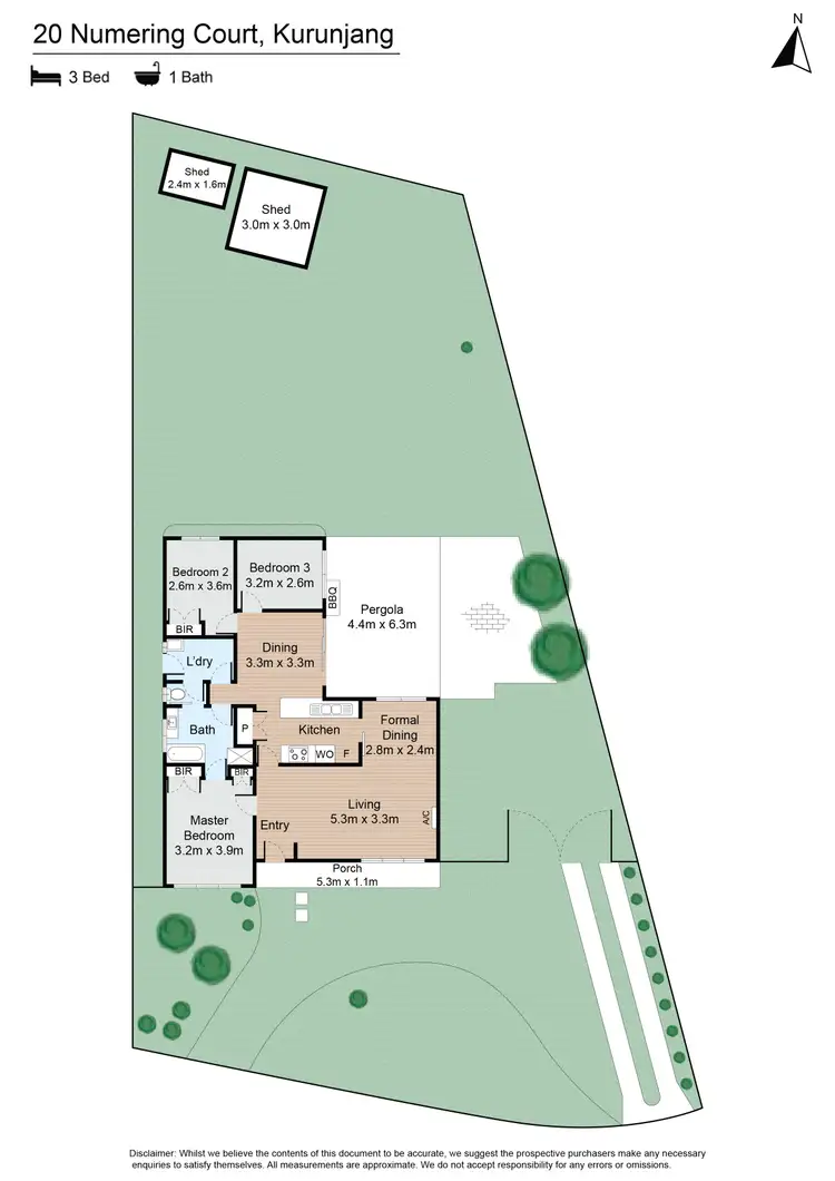 Floorplan of Homely house listing, 20 Numering Court, Kurunjang VIC 3337