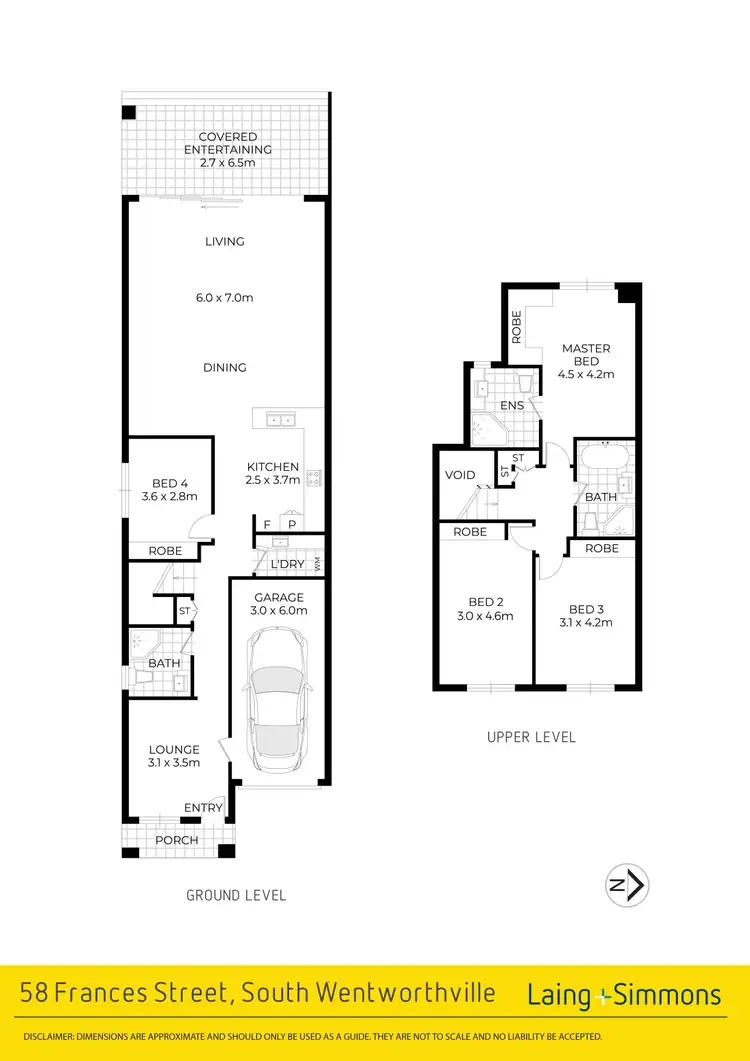 Floorplan of Homely semi-detached listing, 58 Frances Street, South Wentworthville NSW 2145