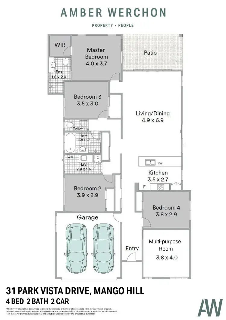Floorplan of Homely house listing, 31 Park Vista Drive, Mango Hill QLD 4509