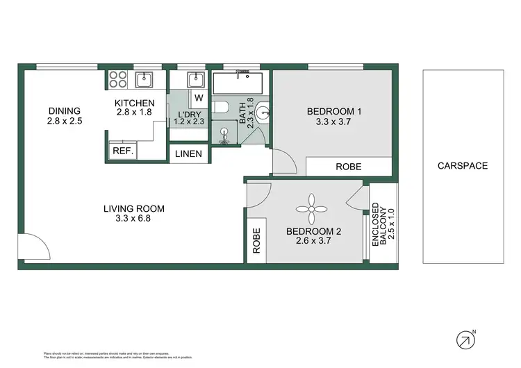 Floorplan of Homely apartment listing, 4/42 Jersey Avenue, Mortdale NSW 2223