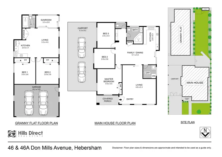 Floorplan of Homely house listing, 46 & 46A Don Mills Avenue, Hebersham NSW 2770