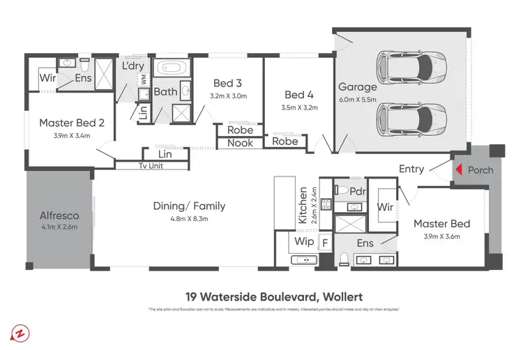 Floorplan of Homely house listing, 19 Waterside Boulevard, Wollert VIC 3750