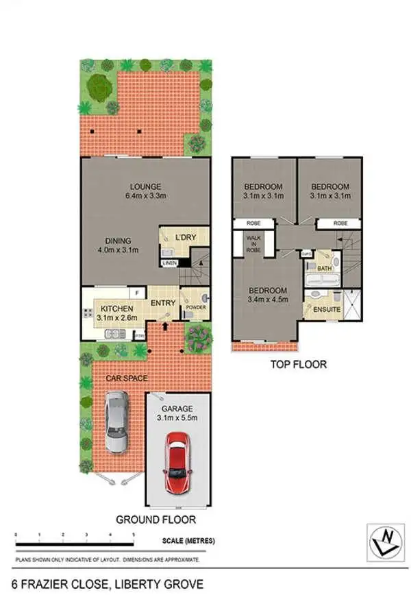 Floorplan of Homely townhouse listing, 6 Fraizer Close, Liberty Grove NSW 2138