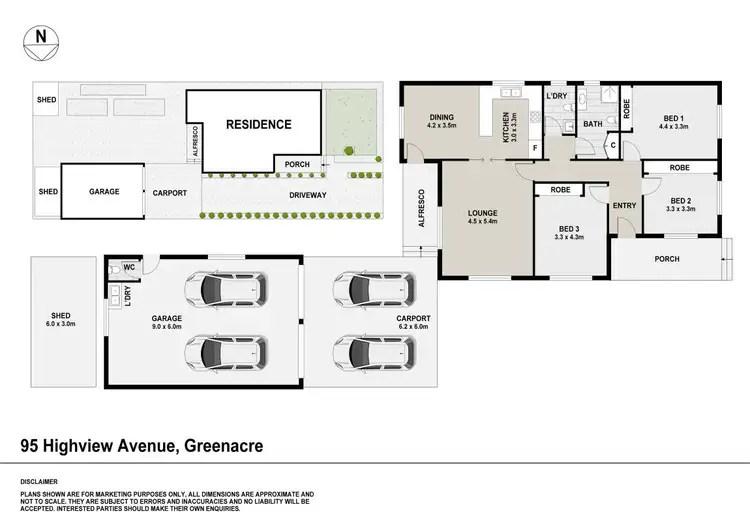 Floorplan of Homely house listing, 95 Highview Avenue, Greenacre NSW 2190