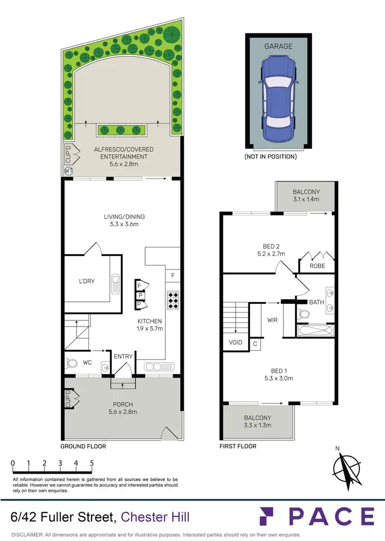 Floorplan of Homely townhouse listing, 6/42 Fuller Street, Chester Hill NSW 2162