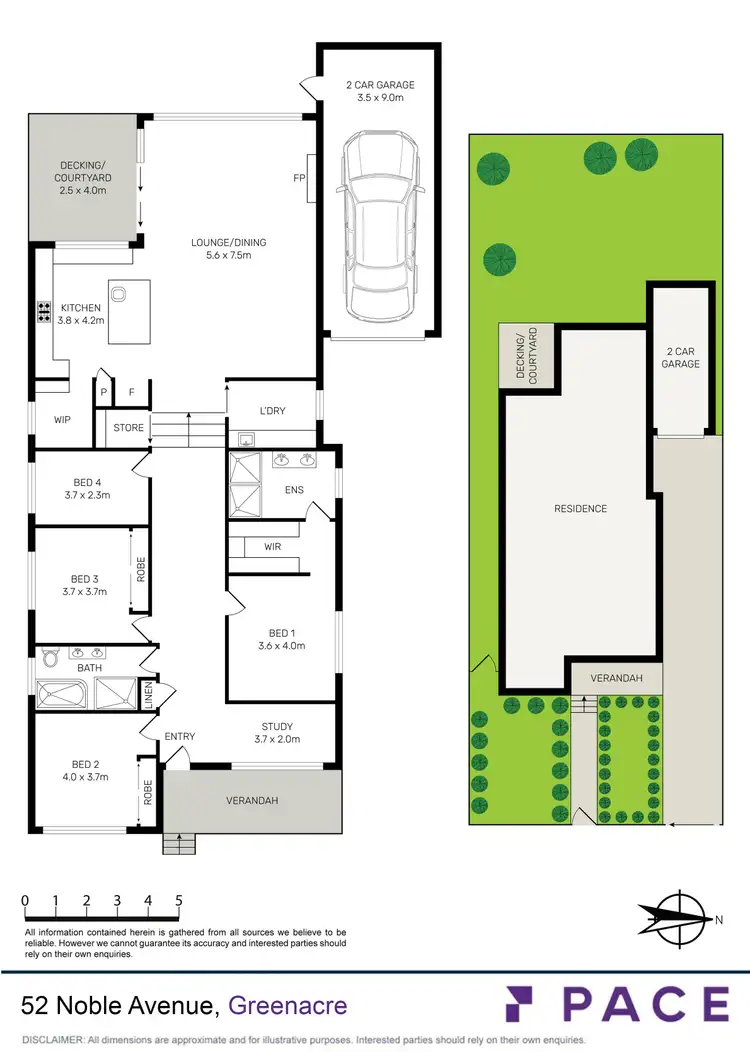 Floorplan of Homely house listing, 52 Noble Avenue, Greenacre NSW 2190