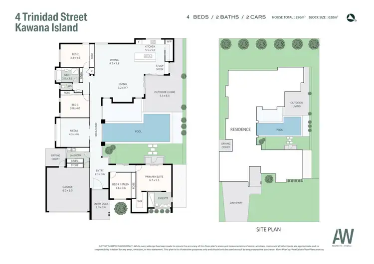 Floorplan of Homely house listing, 4 Trinidad Street, Kawana Island QLD 4575