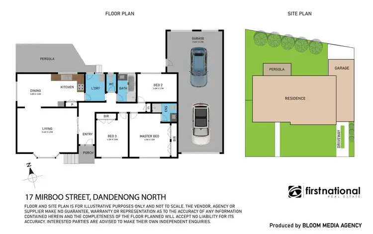 Floorplan of Homely house listing, 17 Mirboo Street, Dandenong North VIC 3175