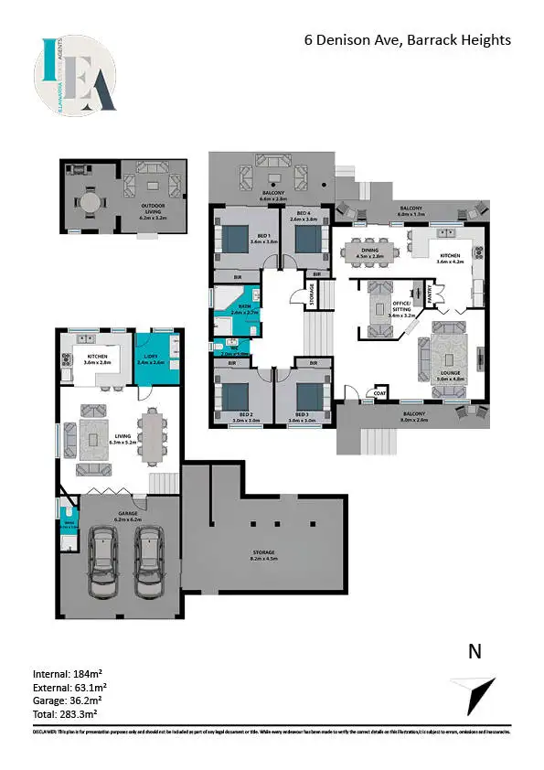 Floorplan of Homely house listing, 6 Denison Avenue, Barrack Heights NSW 2528