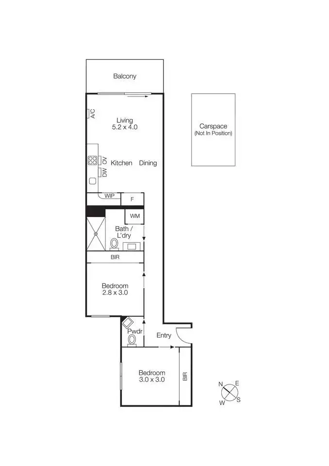 Floorplan of Homely apartment listing, 404/18 Grey Street, St Kilda VIC 3182
