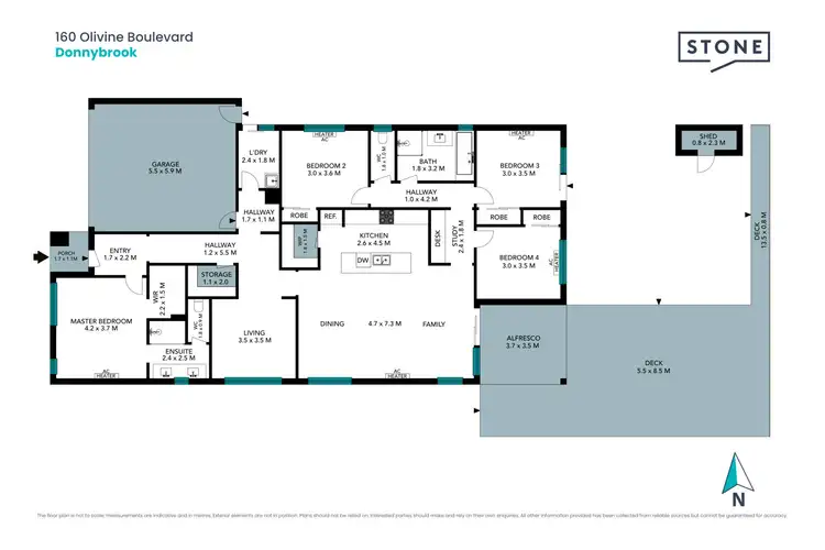 Floorplan of Homely house listing, 160 Olivine Boulevard, Donnybrook VIC 3064
