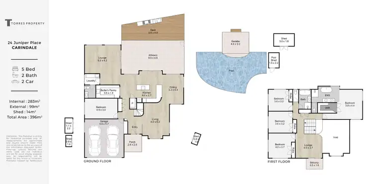 Floorplan of Homely house listing, 24 Juniper Place, Carindale QLD 4152