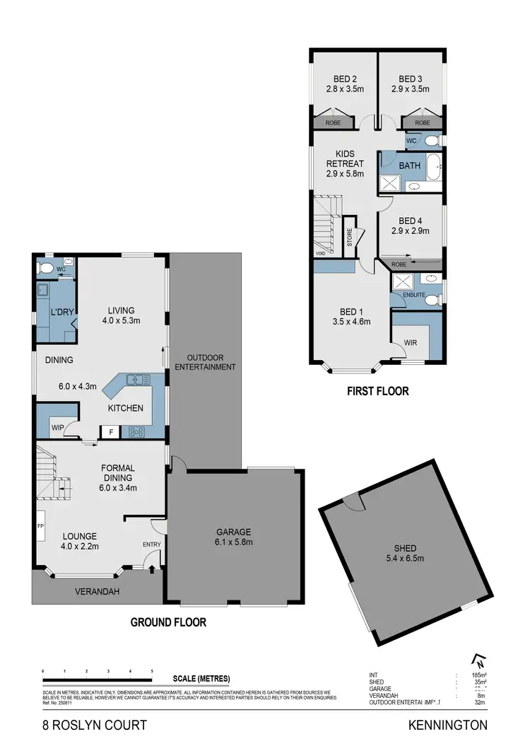Floorplan of Homely house listing, 8 Roslyn Court, Kennington VIC 3550