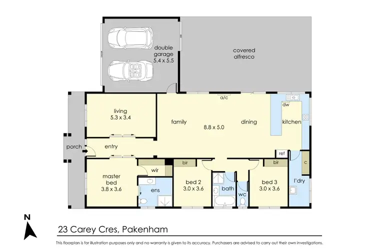 Floorplan of Homely house listing, 23 Carey Crescent, Pakenham VIC 3810
