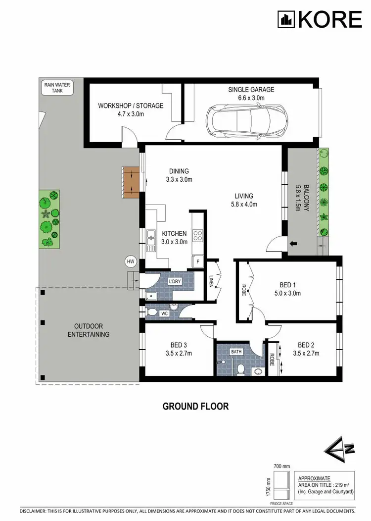 Floorplan of Homely villa listing, 6/80 Wilson Parade, Heathcote NSW 2233