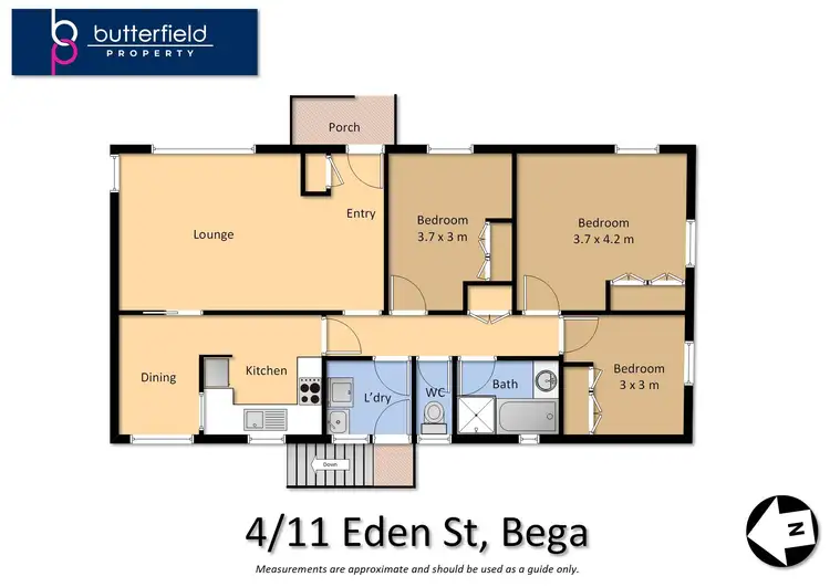 Floorplan of Homely unit listing, 4/9-11 Eden Street, Bega NSW 2550