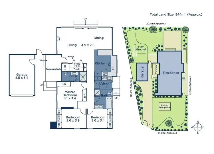 Floorplan of Homely house listing, 1 Laidlaw Court, Vermont VIC 3133