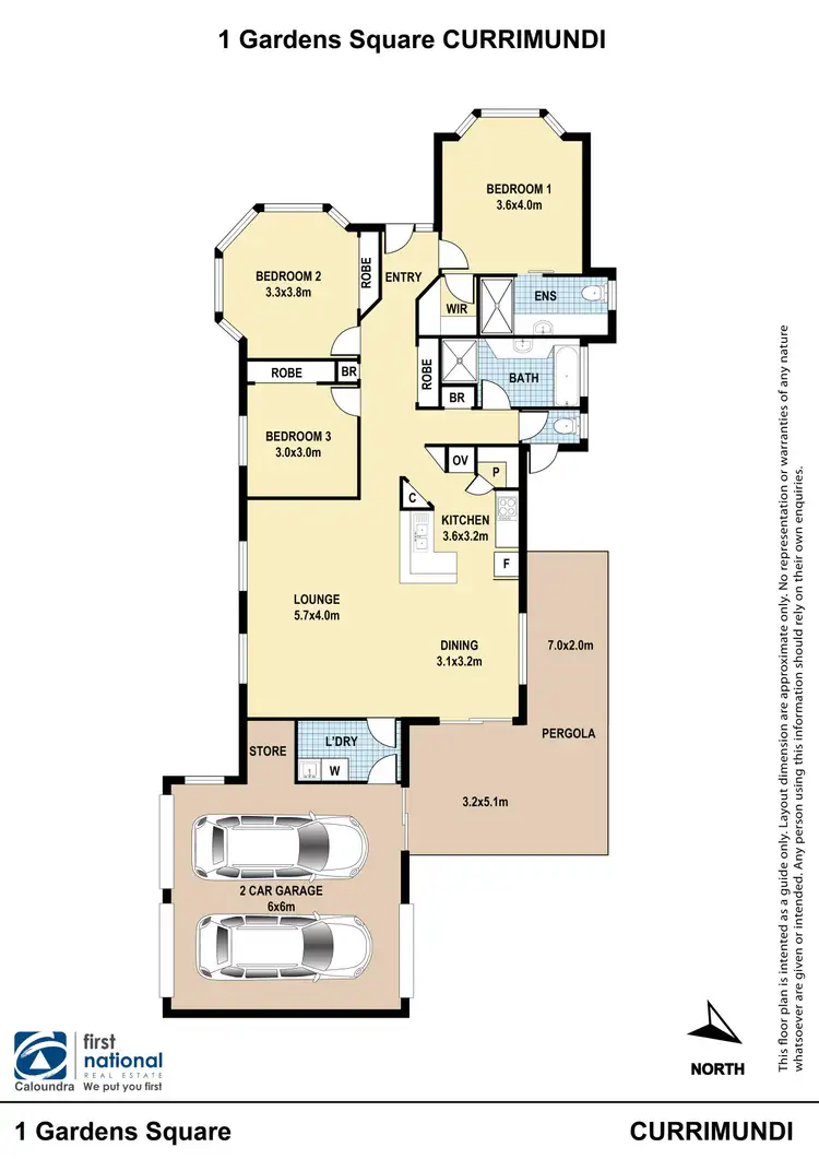 Floorplan of Homely house listing, 1 Gardens Square, Currimundi QLD 4551