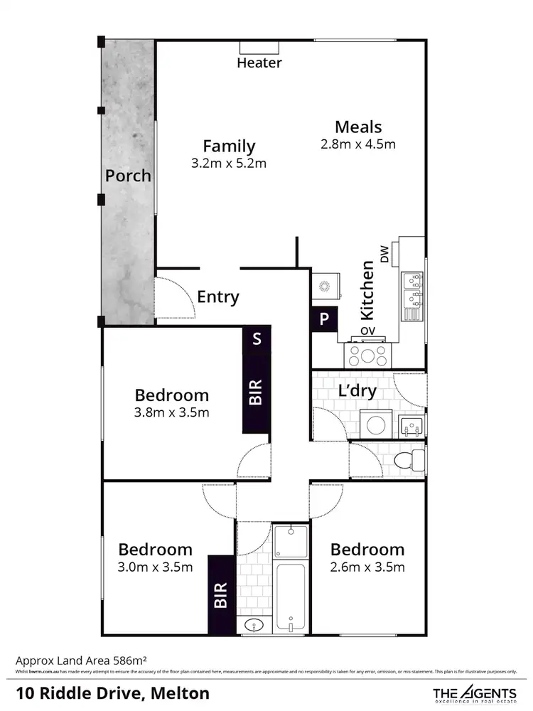 Floorplan of Homely house listing, 10 Riddle Drive, Melton VIC 3337