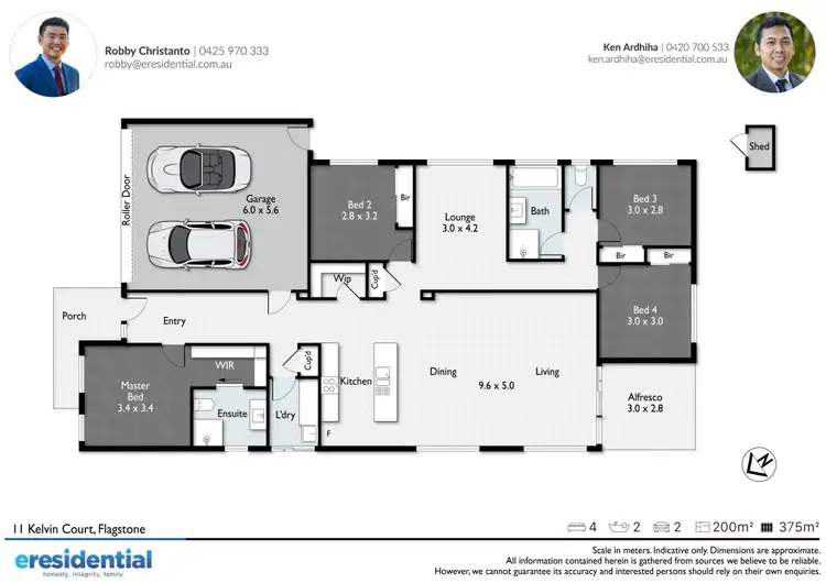 Floorplan of Homely house listing, 11 Kelvin Court, Flagstone QLD 4280