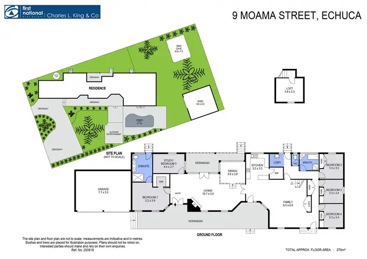 Floorplan of Homely house listing, 9 Moama Street, Echuca VIC 3564