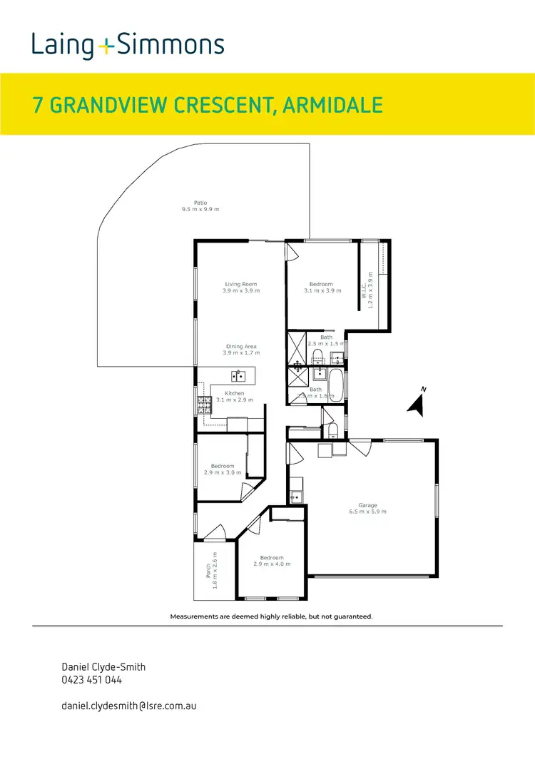 Floorplan of Homely house listing, 7 Grandview Crescent, Armidale NSW 2350