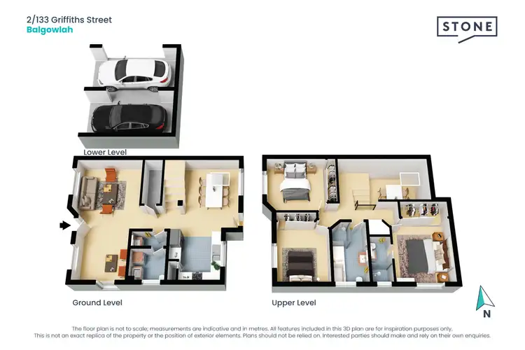 Floorplan of Homely townhouse listing, 2/133 Griffiths Street, Balgowlah NSW 2093
