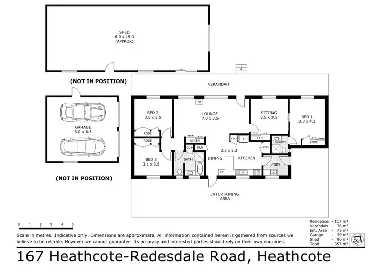 Floorplan of Homely house listing, 167 Heathcote-Redesdale Road, Heathcote VIC 3523