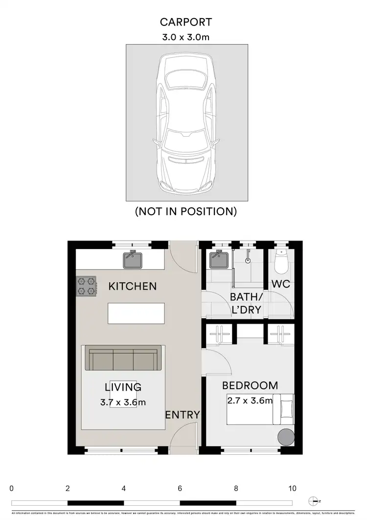 Floorplan of Homely unit listing, 3/198 Aberdeen Street, Geelong West VIC 3218