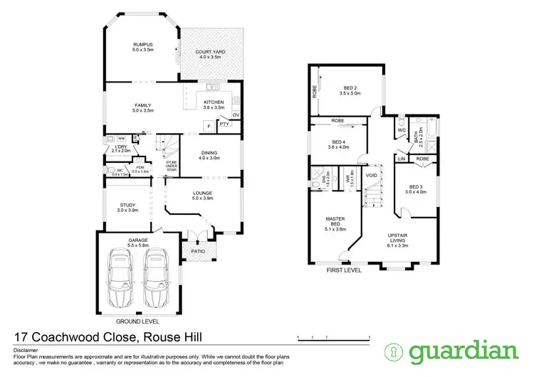 Floorplan of Homely house listing, 17 Coachwood Close, Rouse Hill NSW 2155