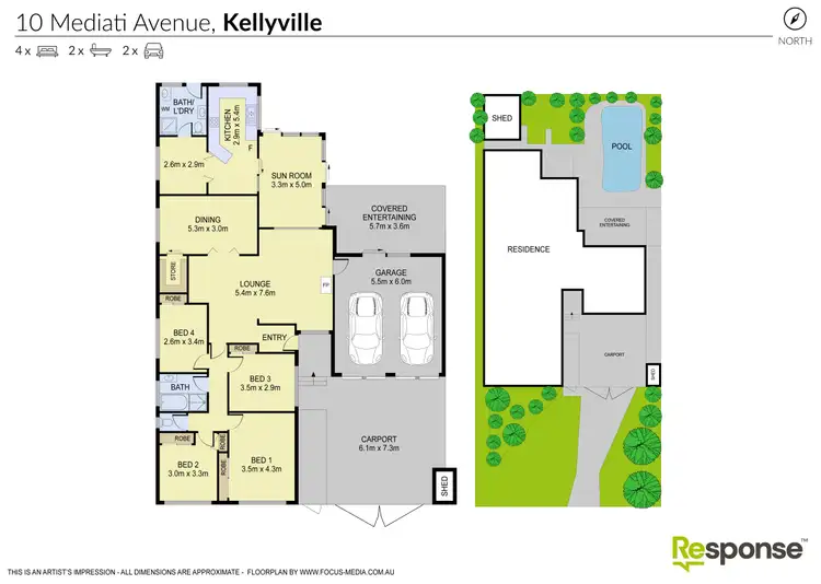 Floorplan of Homely house listing, 10 Mediati Avenue, Kellyville NSW 2155