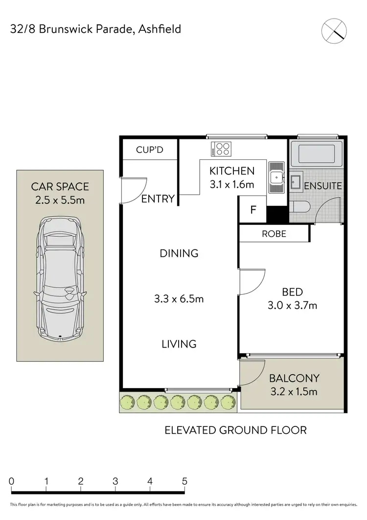 Floorplan of Homely apartment listing, 32/8 Brunswick Parade, Ashfield NSW 2131