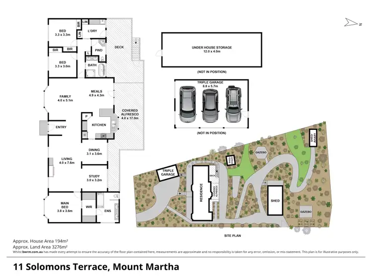 Floorplan of Homely house listing, 11 Solomons Terrace, Mount Martha VIC 3934